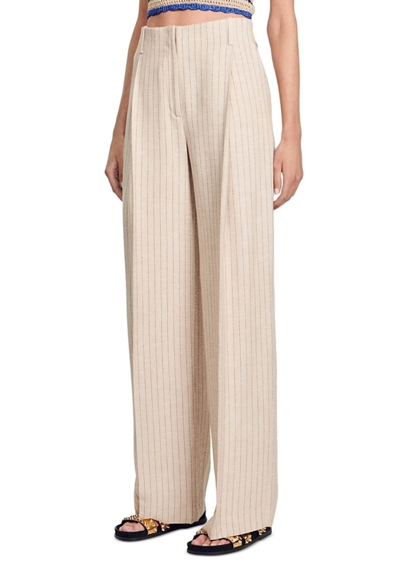 Sandro Ronyte Wide Leg Pants