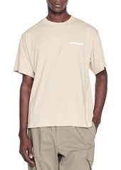 Sandro Rubber Patch Short Sleeve Tee