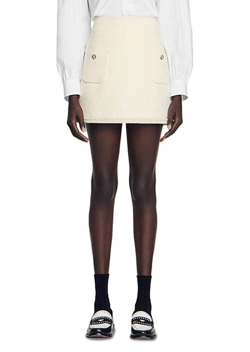 Sandro Vayie Tweed Skirt