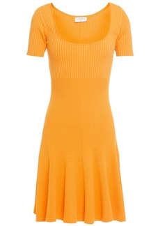 Sandro - Synn ribbed-knit mini dress - Yellow - FR 42