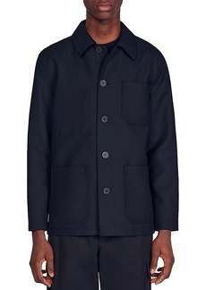 Sandro Worker Style Shirt Jacket