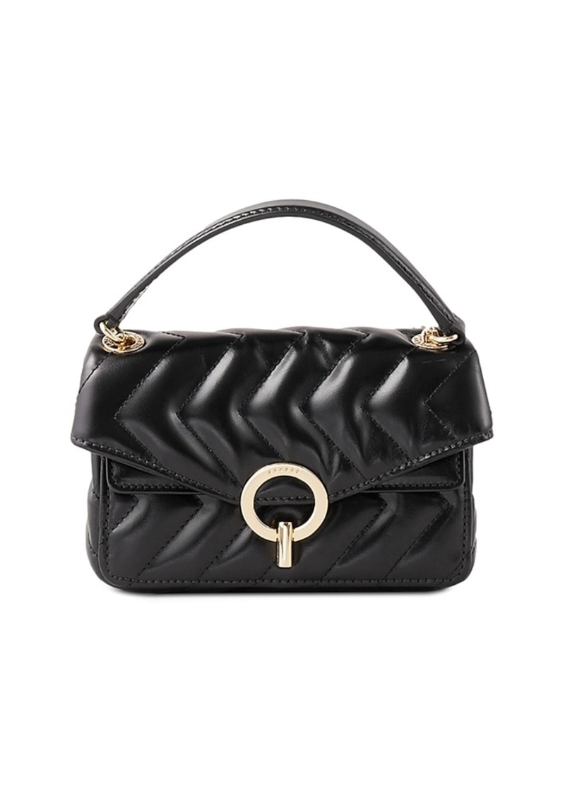 Sandro Yza Small Leather Handbag