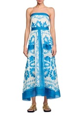 sandro Zarina Strapless Maxi Dress