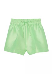 Sandro Satiny Wide-Leg Shorts