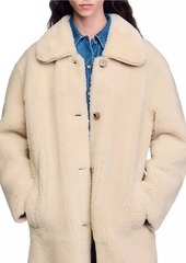 Sandro Shearling Coat