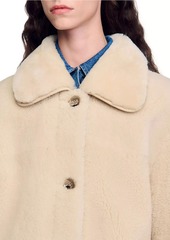 Sandro Shearling Coat