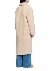 Sandro Shearling Coat