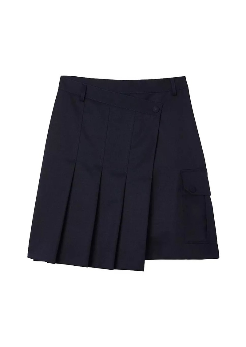 Sandro Short Asymmetrical Pleated Skirt