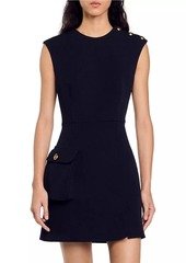 Sandro Short Dress with Buttons