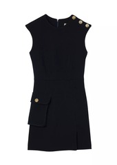 Sandro Short Dress with Buttons