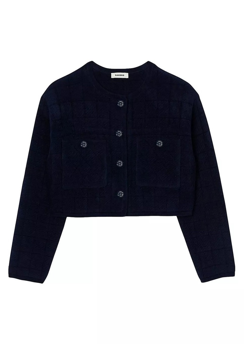 Sandro Short Knit Cardigan