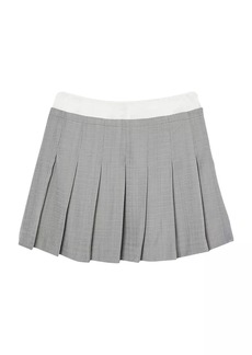 Sandro Short Pleated Skirt