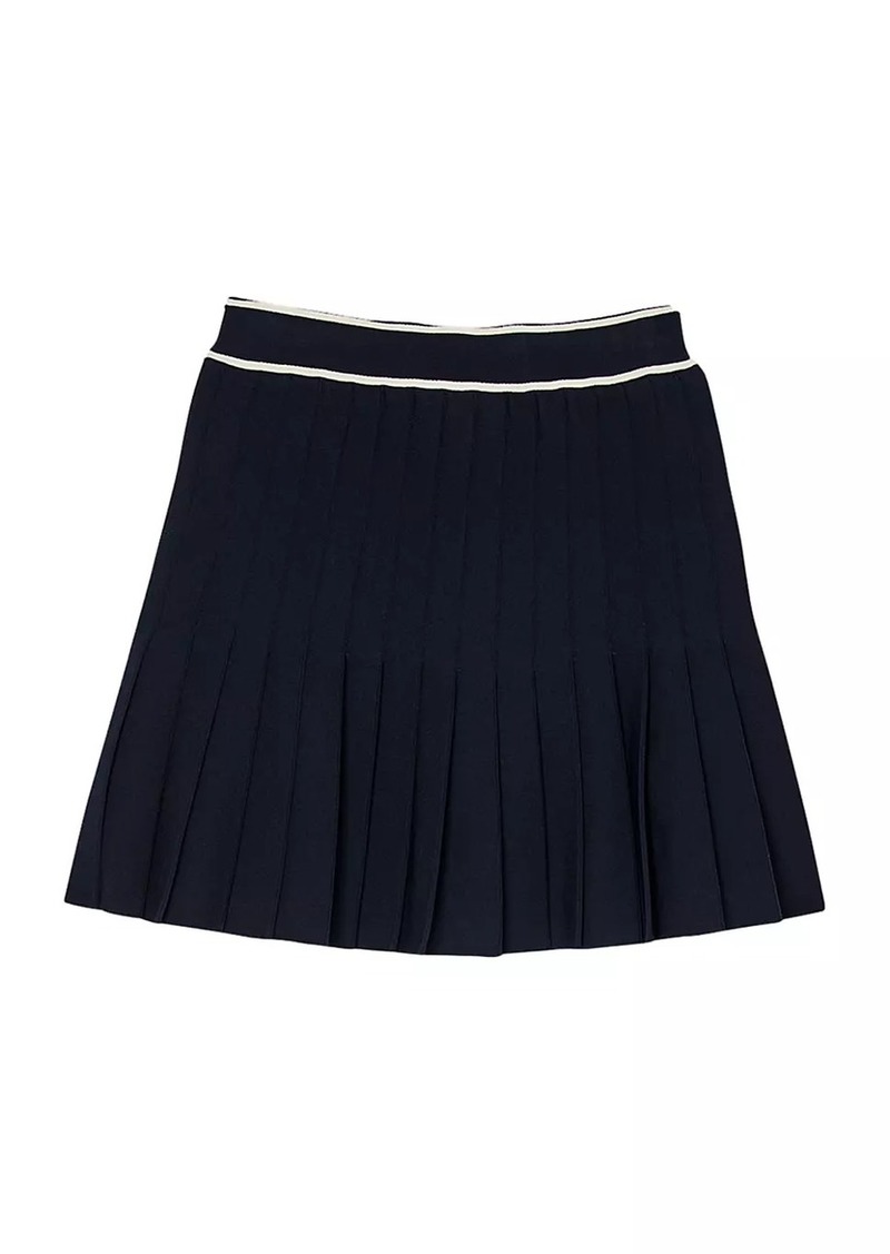 Sandro Short Pleated Skirt