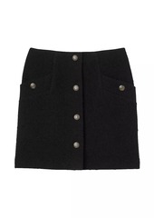 Sandro Short Skirt With Buttons