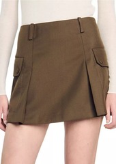 Sandro Short Skirt with Pockets