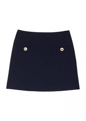 Sandro Short Wool Twill Skirt