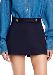 Sandro Skort with Decorative Belt Loops