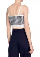 Sandro Stripy Kit Crop Top