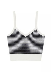 Sandro Stripy Kit Crop Top