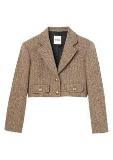 Sandro Structured Cropped Jacket