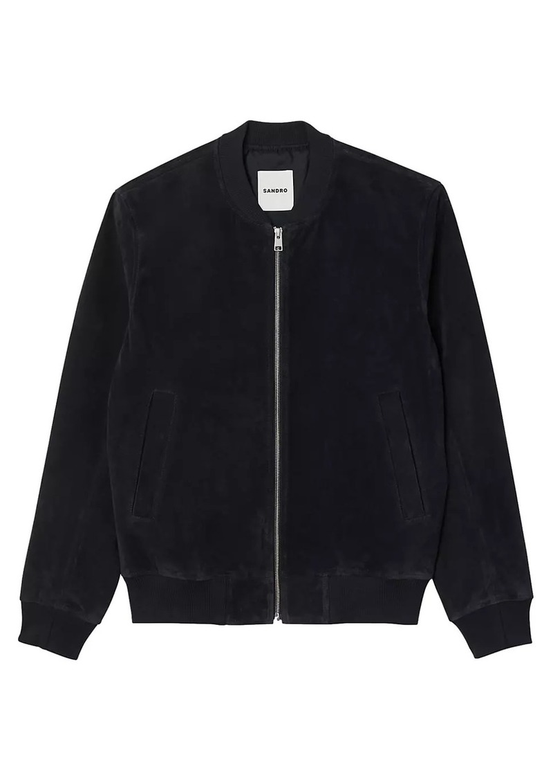 Sandro Suede Leather Jacket