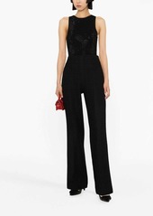 Sandro tailored wide-leg tweed trousers