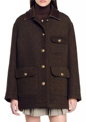 Sandro Tweed Coat