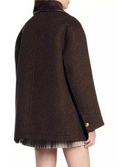 Sandro Tweed Coat