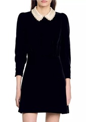 Sandro Velvet Dress