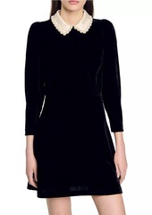 Sandro Velvet Dress