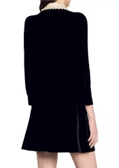 Sandro Velvet Dress