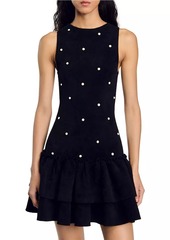 Sandro Velvet Knit Dress