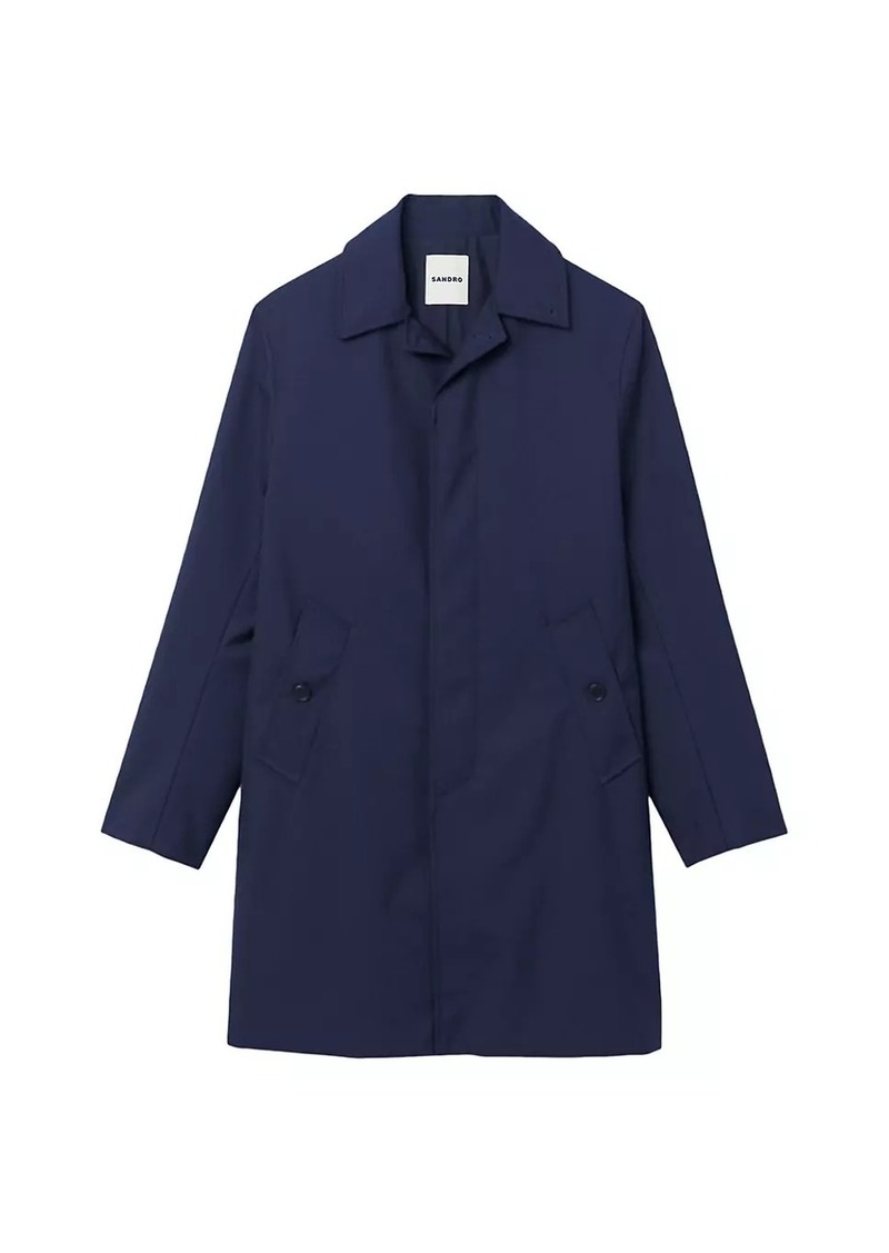 Sandro Waterproof Technical Fabric Coat