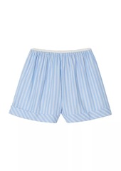 Sandro Wide-Leg Cotton Shorts