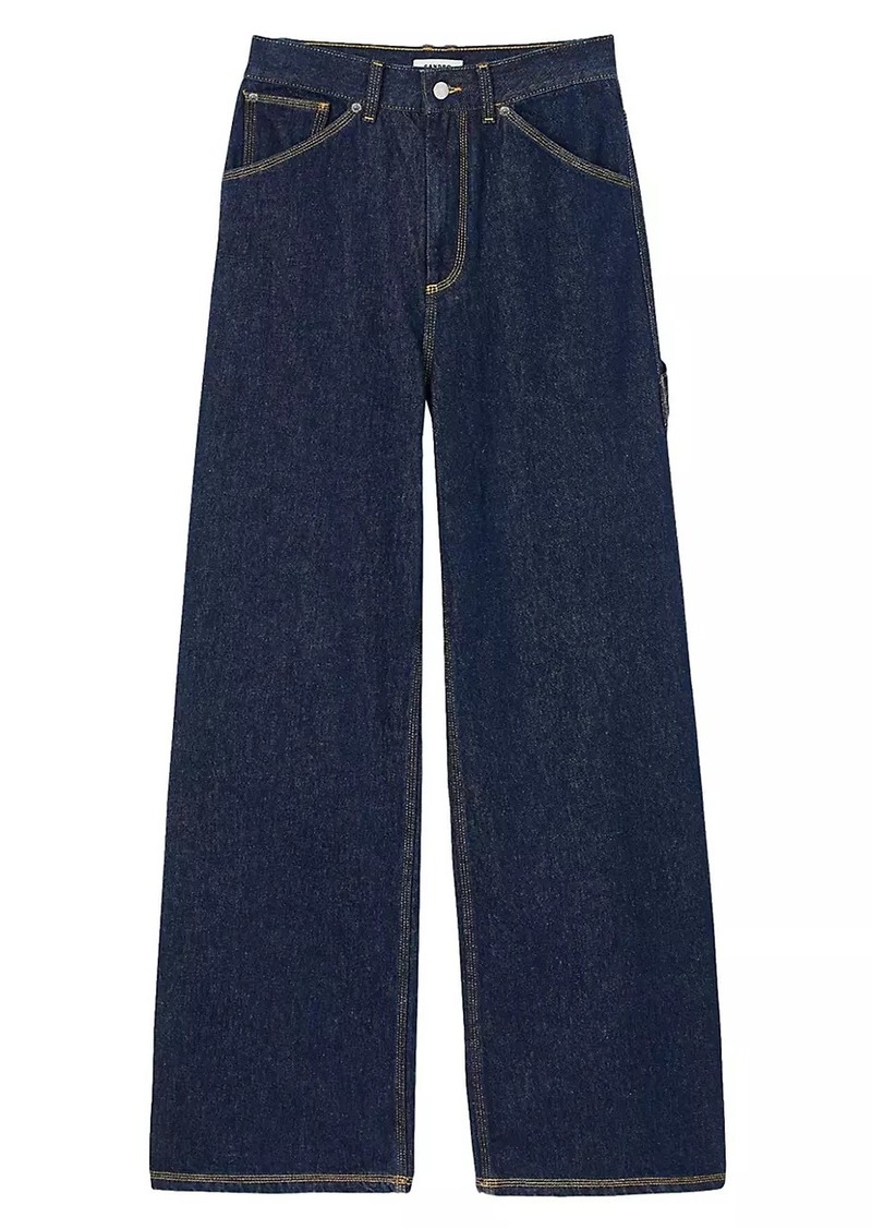 Sandro Wide-Leg Flared Jeans