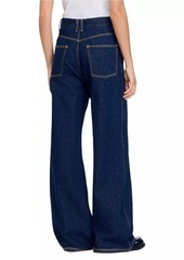 Sandro Wide-Leg Flared Jeans