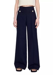 Sandro Wide-Leg Trousers