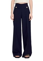 Sandro Wide-Leg Trousers