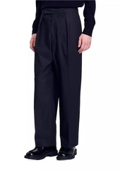 Sandro Wide-Leg Trousers with Creases