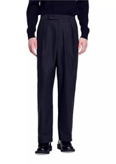 Sandro Wide-Leg Trousers with Creases