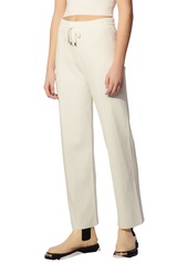 sandro Front Seam Pants in White at Nordstrom
