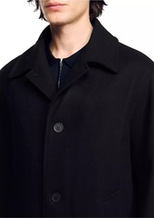 Sandro Wool Broadcloth Coat