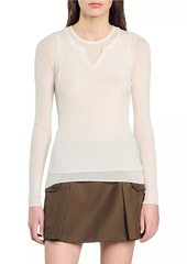 Sandro Wool Layered Effect Jumper