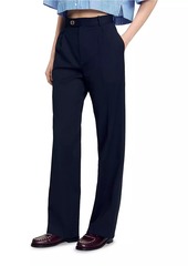 Sandro Wool Trousers