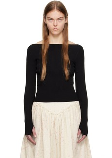 Sandy Liang Black Times Sweater