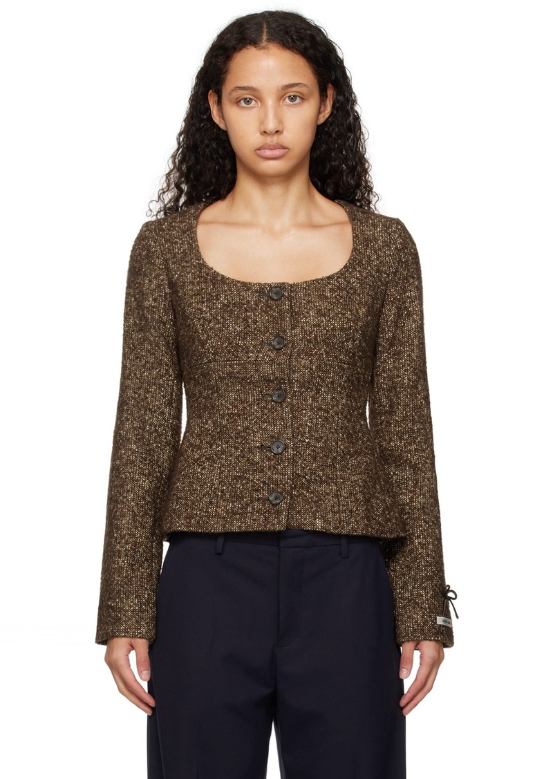 Sandy Liang Brown Grappa Jacket