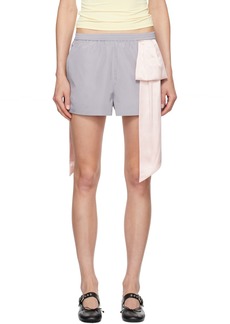 Sandy Liang Gray Ambleside Shorts