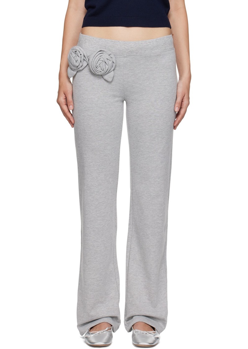 Sandy Liang Gray Hilton Sweatpants