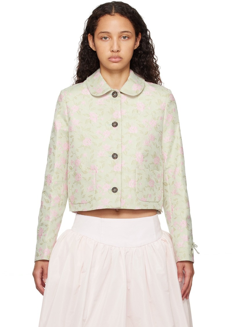 Sandy Liang Green Ditto Jacket