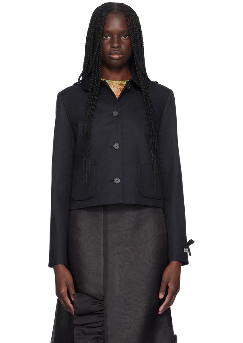 Sandy Liang Navy Ditto Jacket